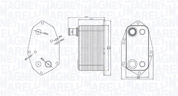 Magneti Marelli Oliekoeler motorolie 350300000200