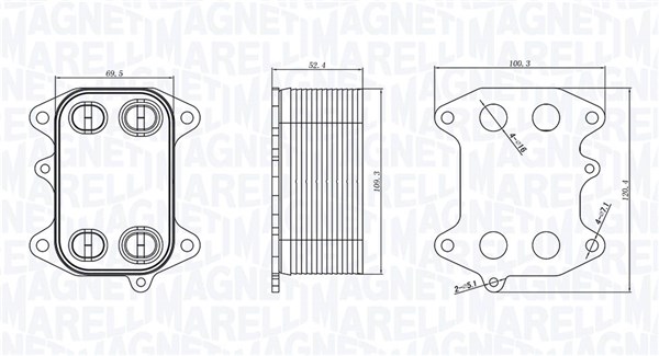 Magneti Marelli Oliekoeler motorolie 350300003300