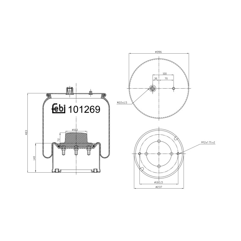 Febi Bilstein Veerbalg 101269