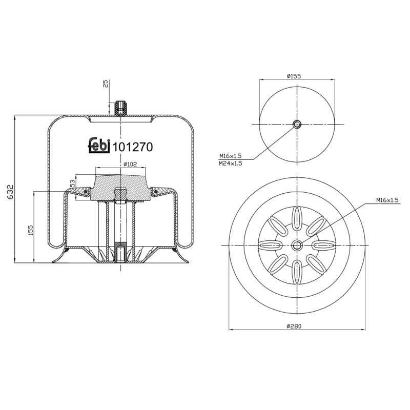 Febi Bilstein Veerbalg 101270