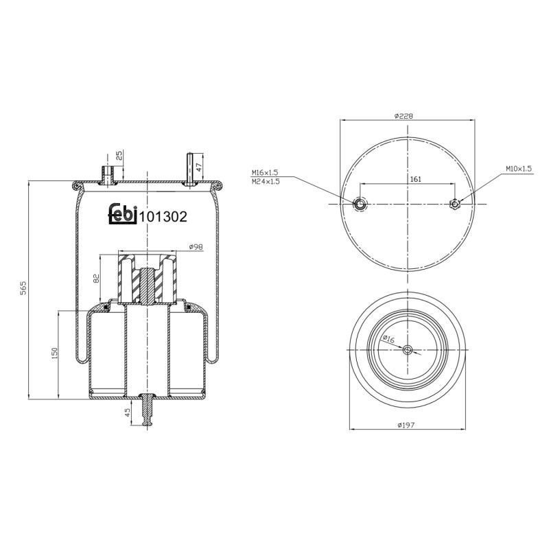 Febi Bilstein Veerbalg 101302