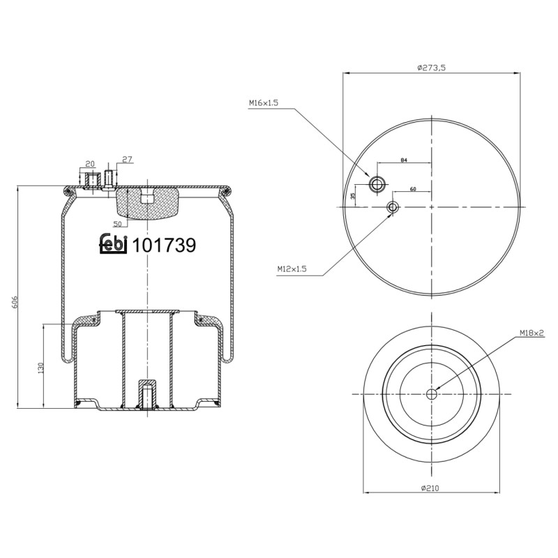 Febi Bilstein Veerbalg 101739