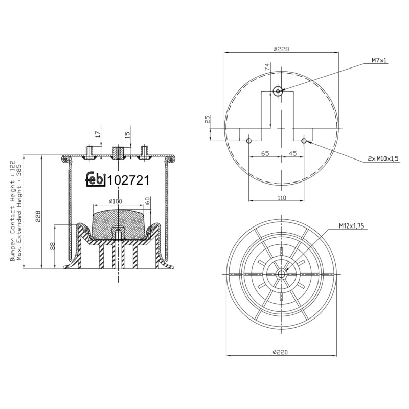 Febi Bilstein Veerbalg 102721