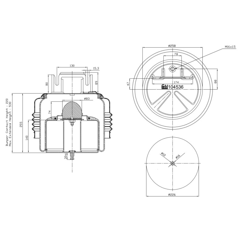 Febi Bilstein Veerbalg 104536