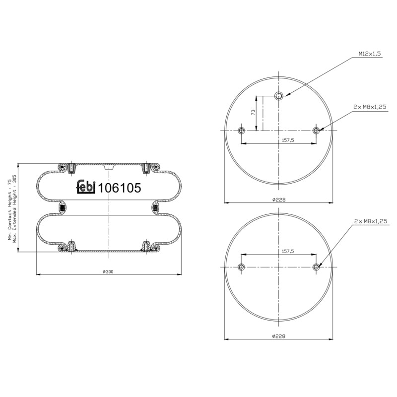 Febi Bilstein Veerbalg 106105