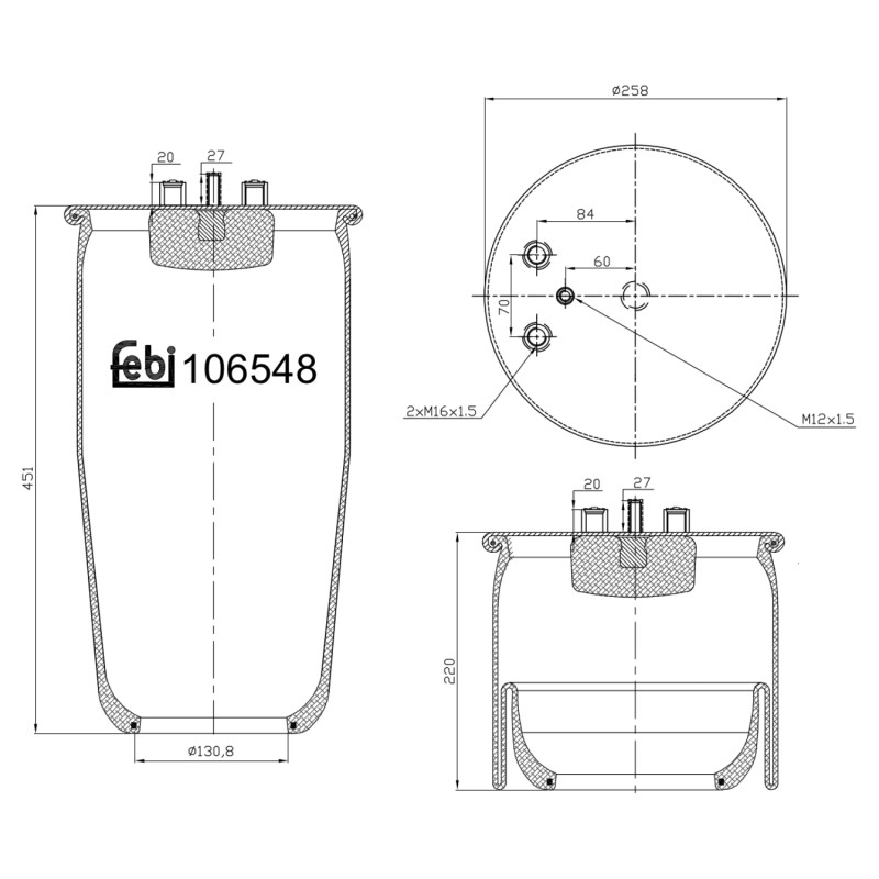 Febi Bilstein Veerbalg 106548