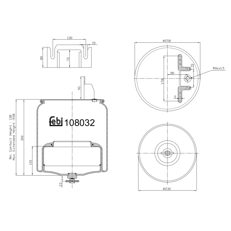 Febi Bilstein Veerbalg 108032