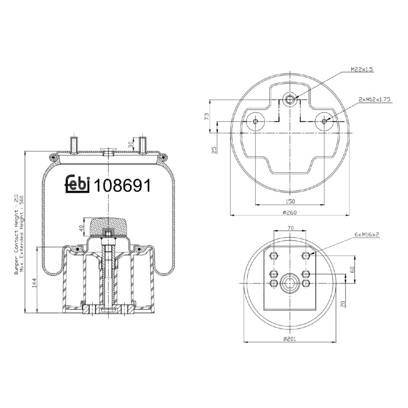 Febi Bilstein Veerbalg 108691