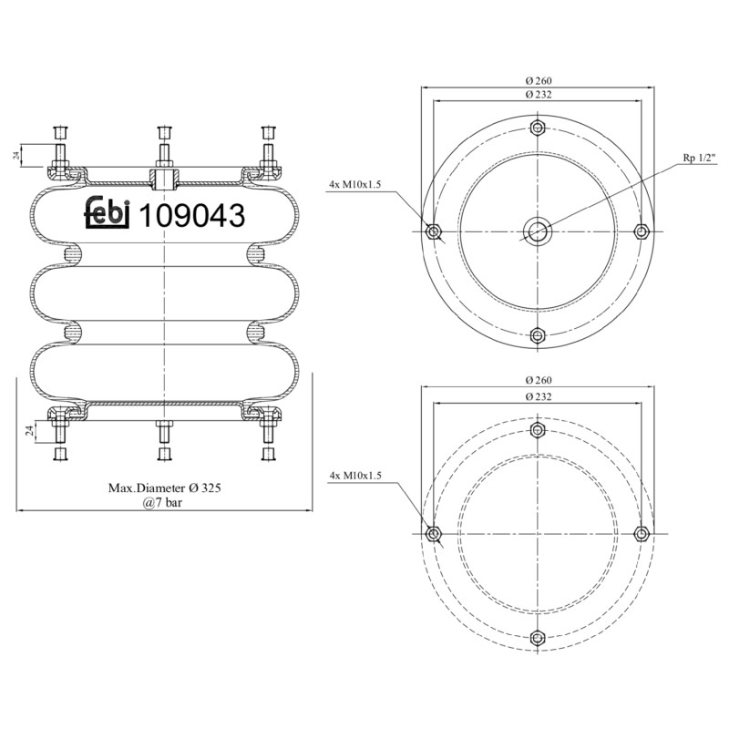 Febi Bilstein Veerbalg 109043