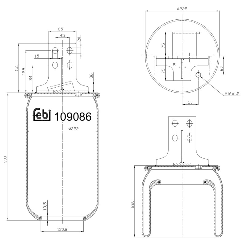 Febi Bilstein Veerbalg 109086