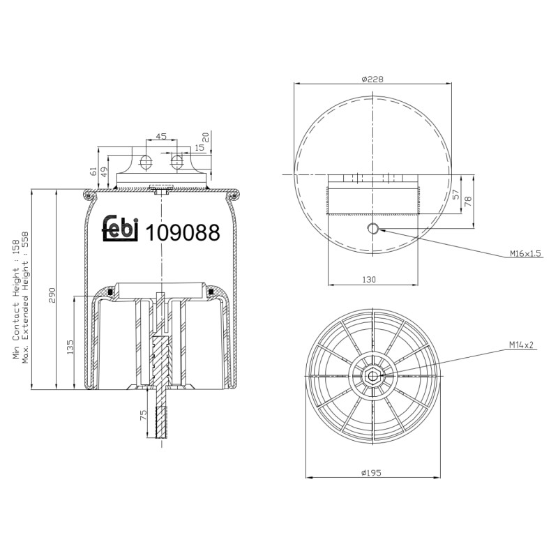 Febi Bilstein Veerbalg 109088