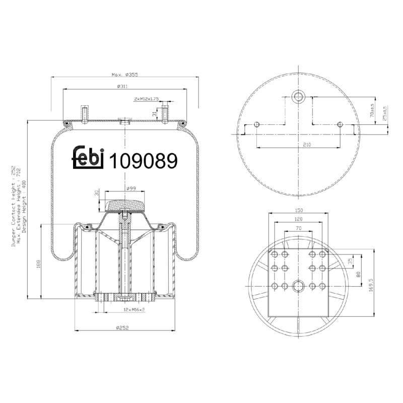 Febi Bilstein Veerbalg 109089