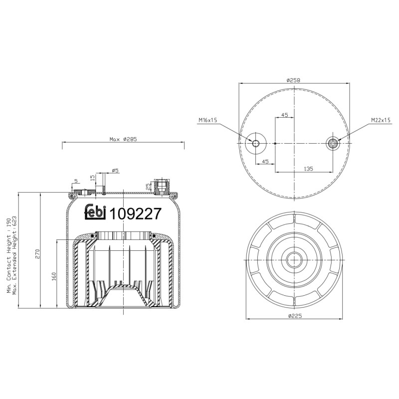 Febi Bilstein Veerbalg 109227