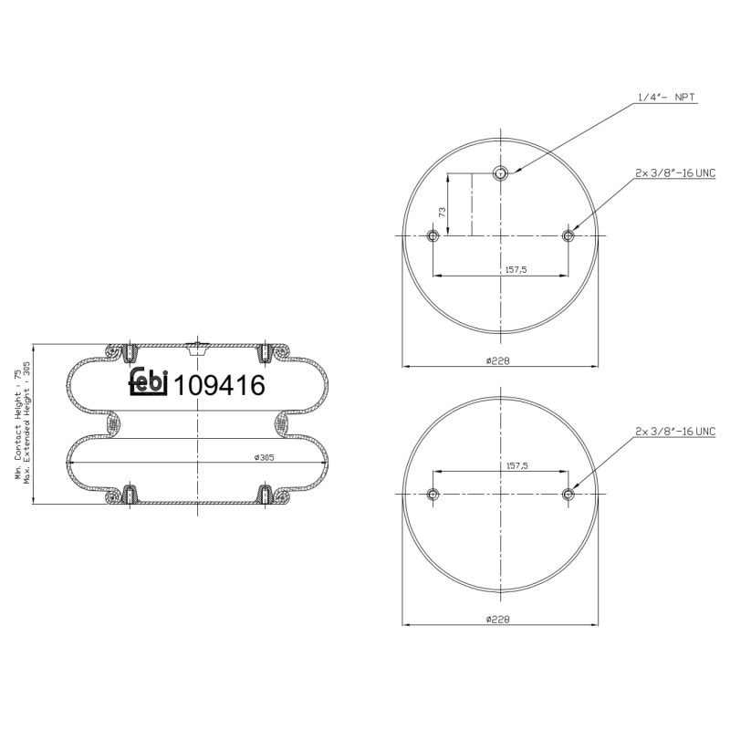 Febi Bilstein Veerbalg 109416