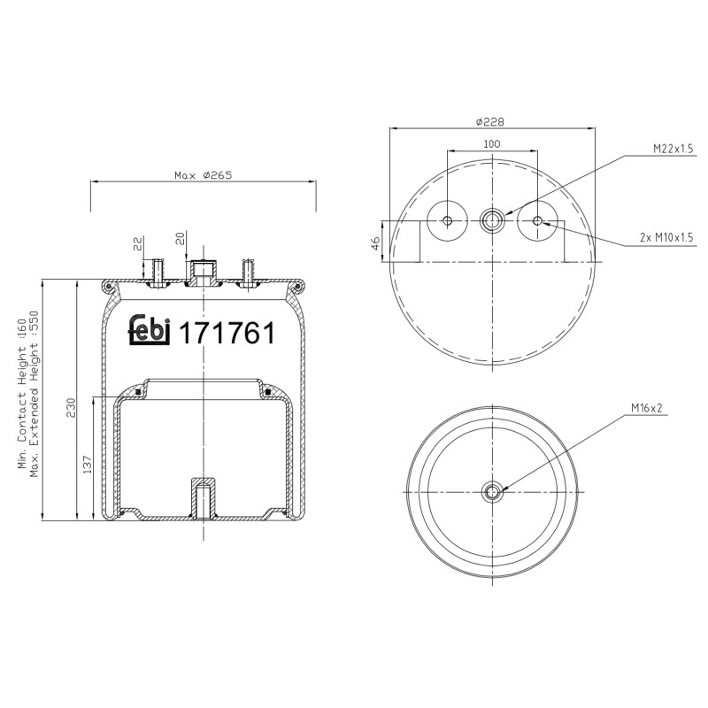 Febi Bilstein Veerbalg 171761