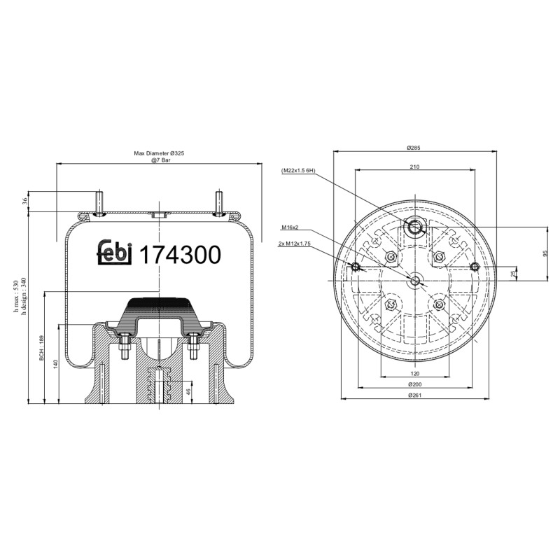 Febi Bilstein Veerbalg 174300