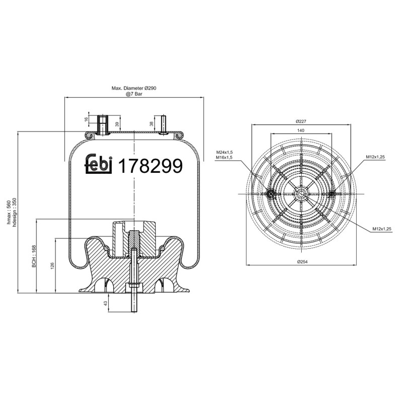 Febi Bilstein Veerbalg 178299