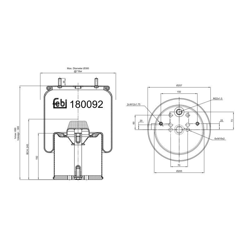 Febi Bilstein Veerbalg 180092