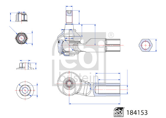 Febi Bilstein Spoorstangeind / Stuurkogel 184153