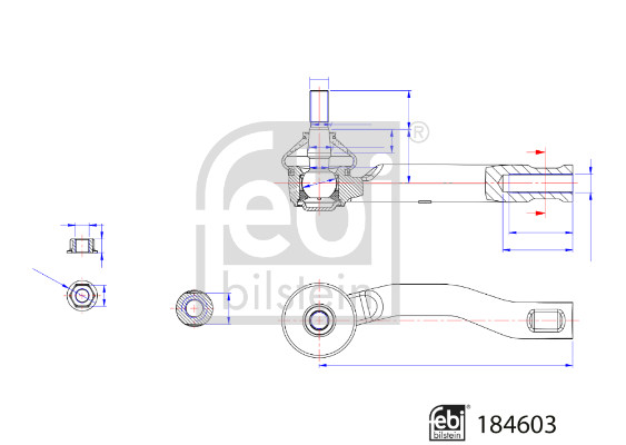 Febi Bilstein Spoorstangeind / Stuurkogel 184603
