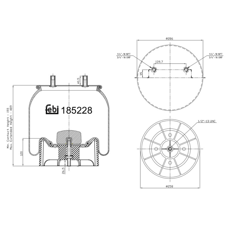 Febi Bilstein Veerbalg 185228