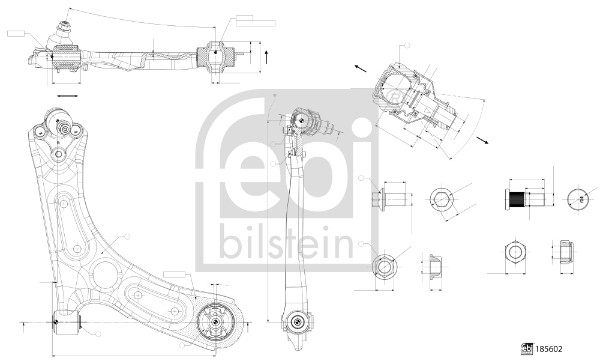Febi Bilstein Draagarm 185602