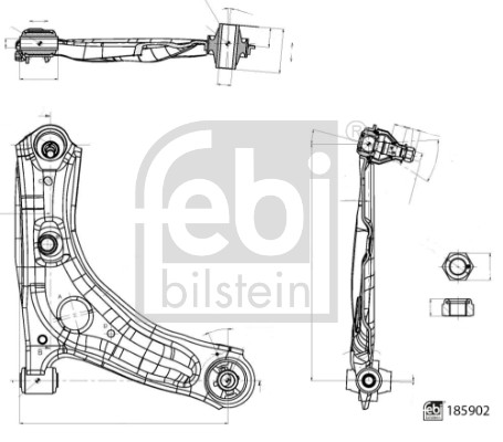 Febi Bilstein Draagarm 185902