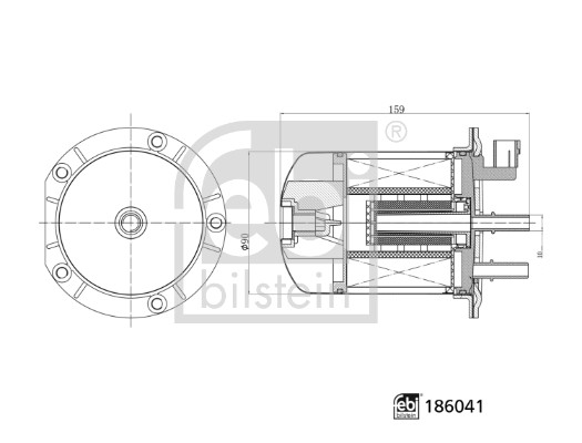 Febi Bilstein Brandstoffilter 186041