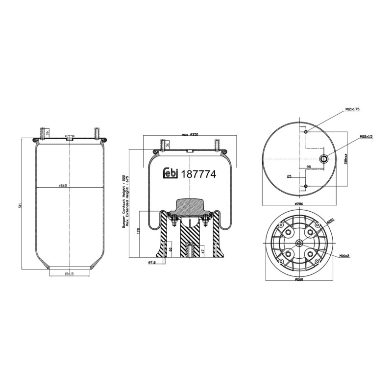 Febi Bilstein Veerbalg 187774