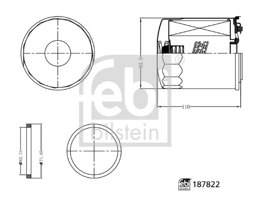 Febi Bilstein Filter/oliezeef automaatbak 187822