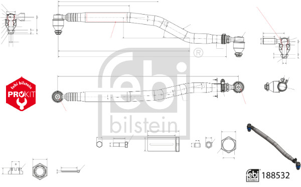 Febi Bilstein Spoorstangeind / Stuurkogel 188532