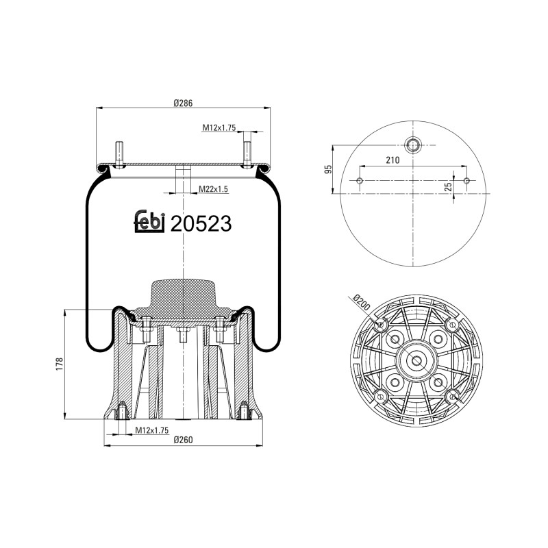 Febi Bilstein Veerbalg 20523