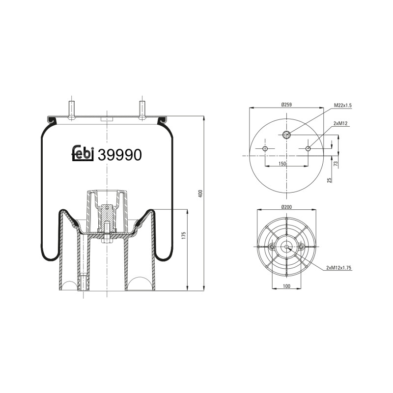 Febi Bilstein Veerbalg 39990