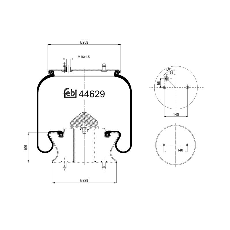 Febi Bilstein Veerbalg 44629