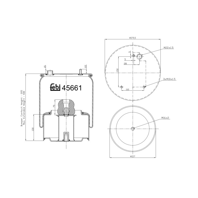 Febi Bilstein Veerbalg 45661