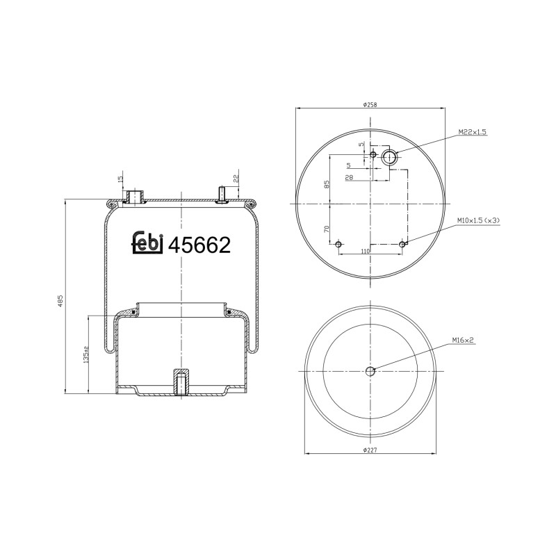 Febi Bilstein Veerbalg 45662