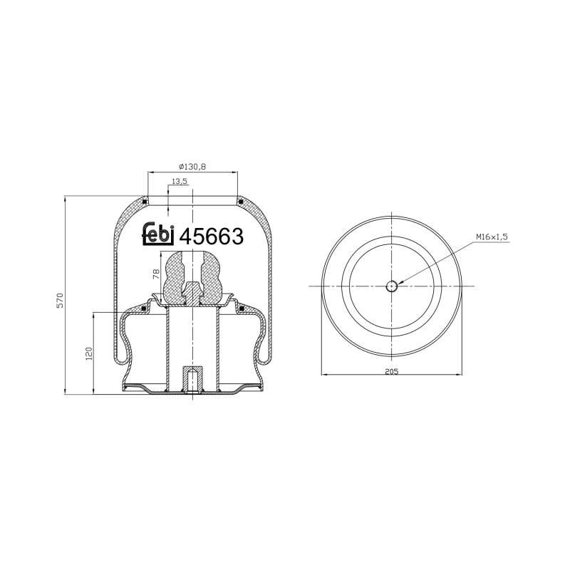 Febi Bilstein Veerbalg 45663