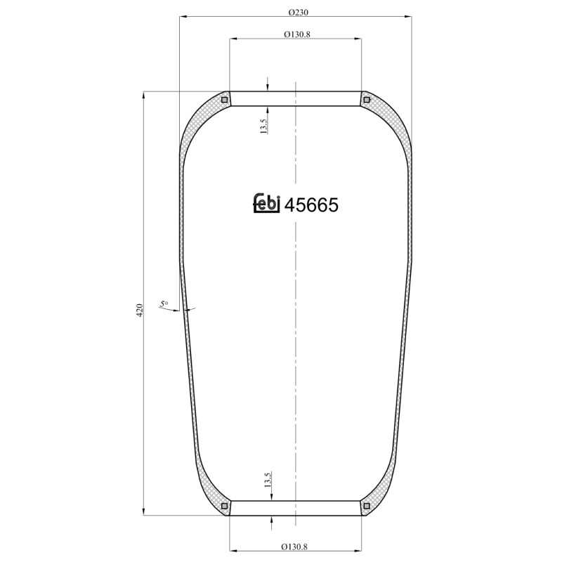 Febi Bilstein Veerbalg 45665