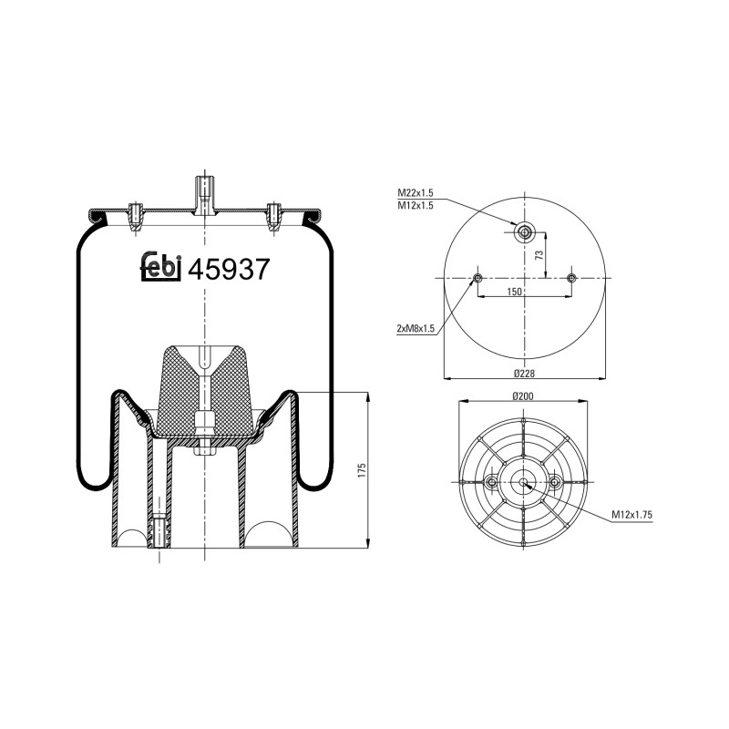 Febi Bilstein Veerbalg 45937