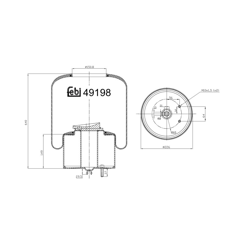 Febi Bilstein Veerbalg 49198