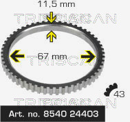 Triscan ABS ring 8540 24403