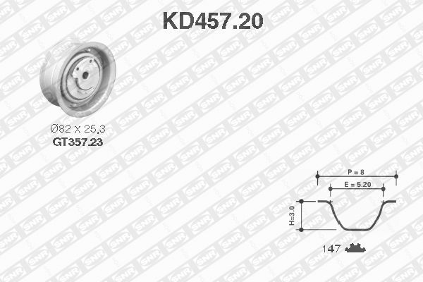 SNR Distributieriem kit KD457.20