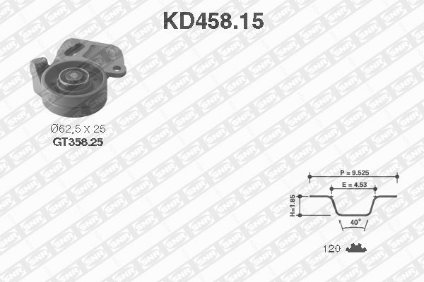 SNR Distributieriem kit KD458.15