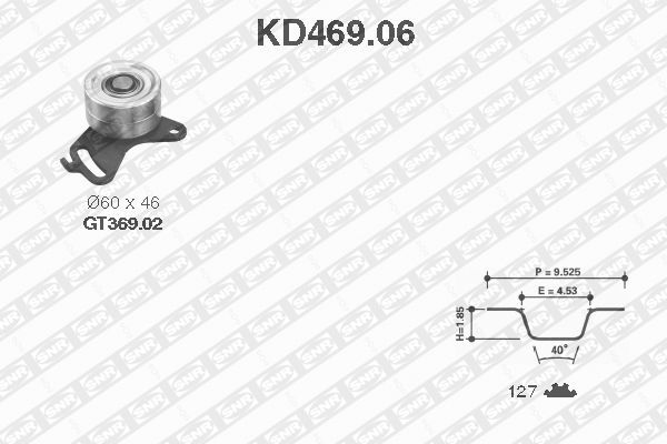 SNR Distributieriem kit KD469.06