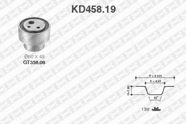 SNR Distributieriem kit KD458.19