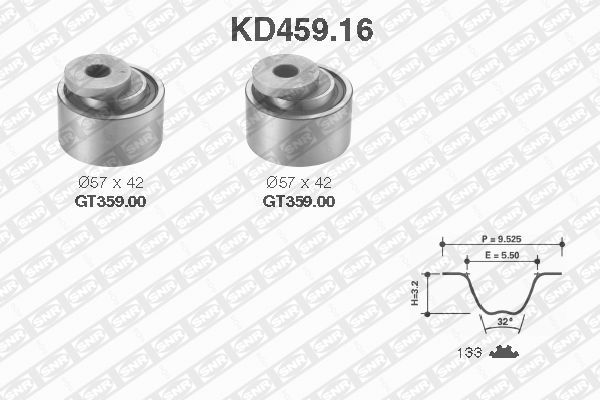 SNR Distributieriem kit KD459.16