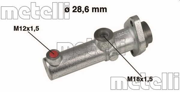 Metelli Hoofdremcilinder 05-0152