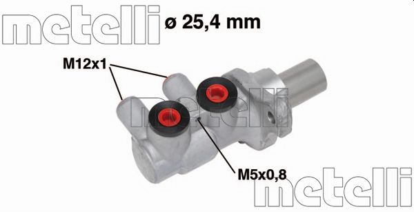 Metelli Hoofdremcilinder 05-0716