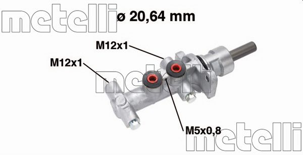 Metelli Hoofdremcilinder 05-0768