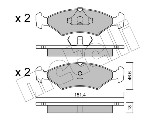 Metelli Remblokset 22-0029-0